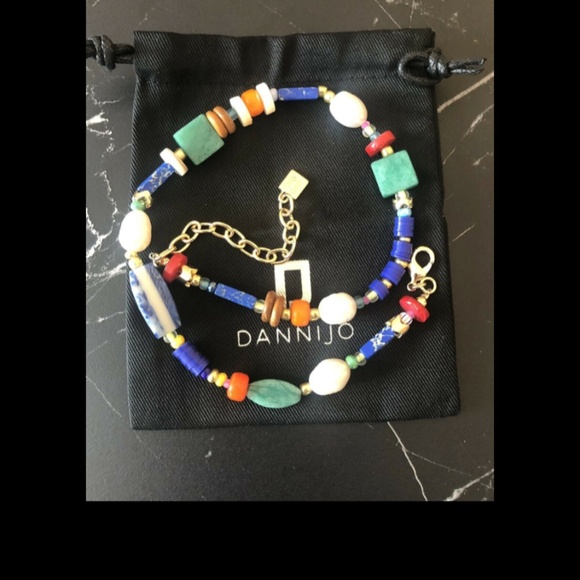 STUNNING DANNIJO STONE BASQUE NECKLACE - Picture 2 of 5